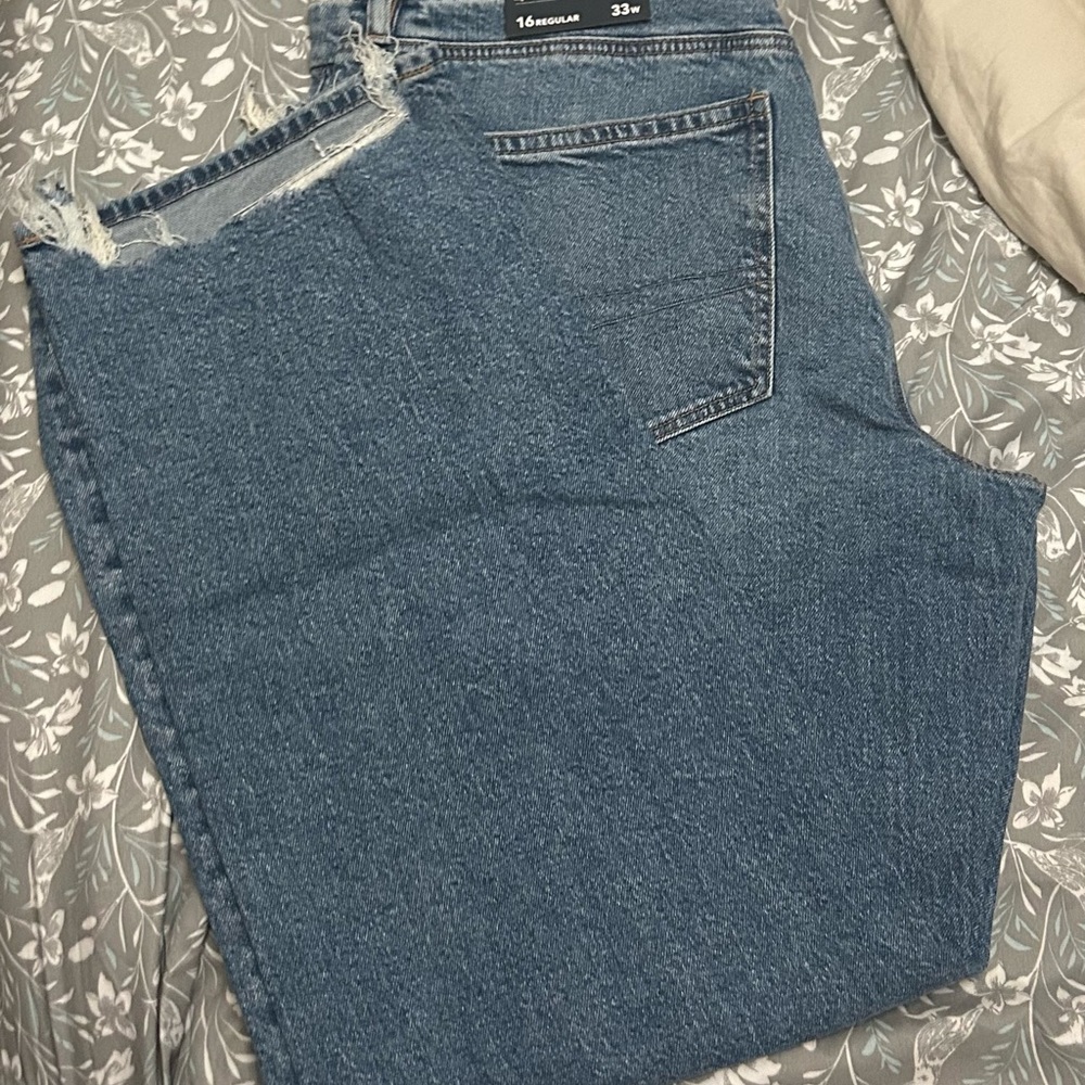 American Eagle Outfitters Blue Ripped Jeans